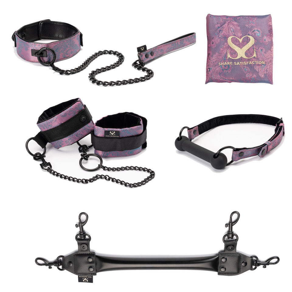 Bound Luxury Collar And Leash Bondage Set