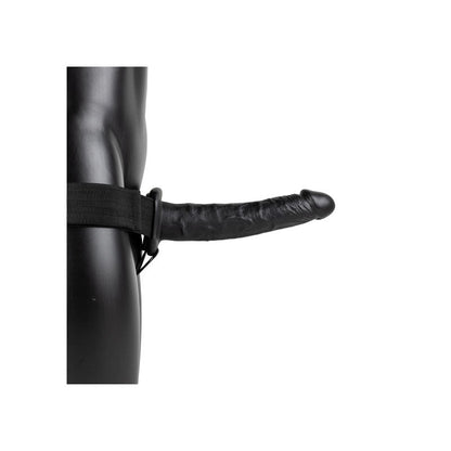 Vibrating Hollow Strap-on - 24.5 cm Black - The Pleasure Is Mine